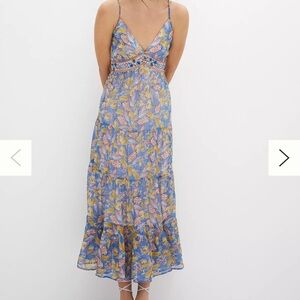 Anthropologie Vineyard Tired Maxi Dress
